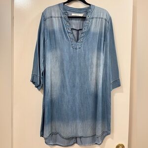 Love Potion Denim Tunic Dress Size Large